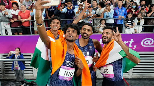 Indian relay team qualifies for paris olympics